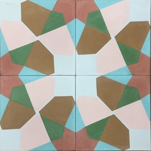 Cement tile matt finish