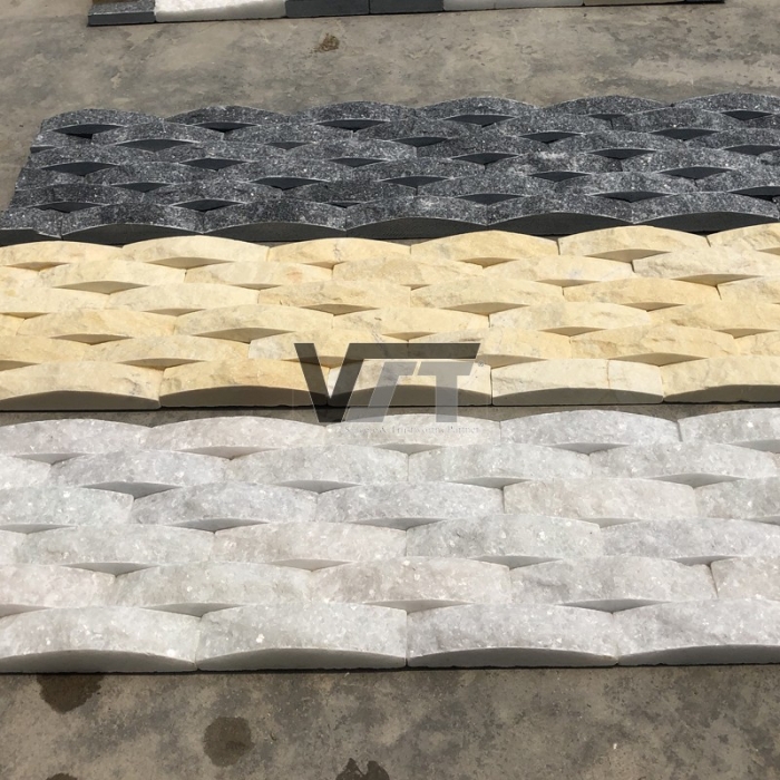 Solid color wave shape