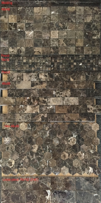Dark Emperador Mosaic